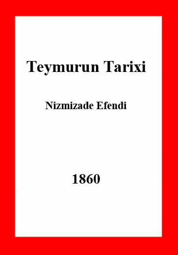 Teymur lengin tarixi - Nizamizade Efendi - 1277 hicri- Ebced- Daş Çapı